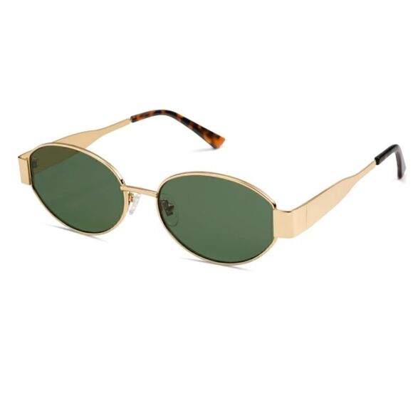 Green lens Retro Oval Sunglasses main image 5